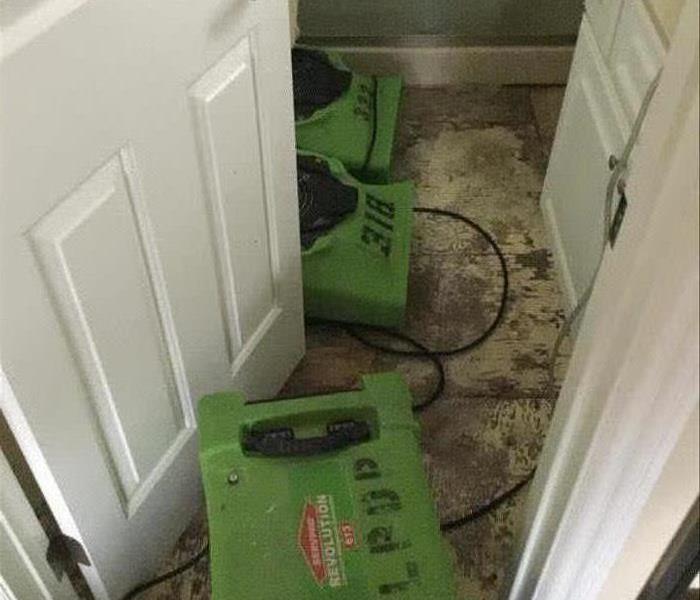 Drying equipment in bathroom.