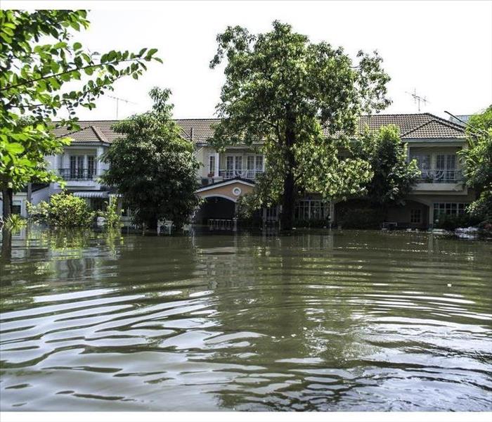 Neighborhood flooded